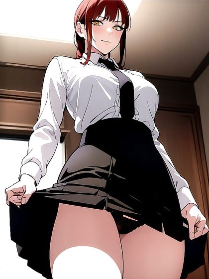Mischievously Smiling while Blushing in Stockings: A Seductive Hentai Experience
