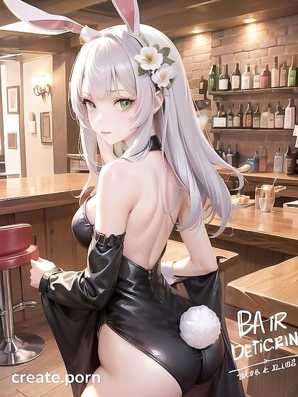 Noelle from Genshin Impact Serves Temptation in Bunny Costume at Bar