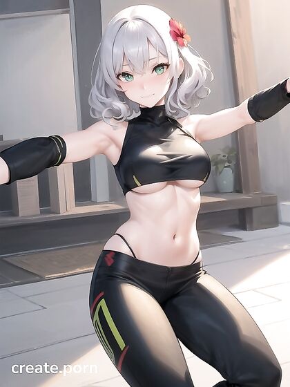 Curvy Girl 18+ in Yoga Pants Gets Sexy in Sizzling Hentai Action