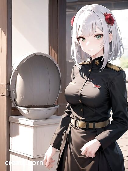 Noelle from Genshin Impact in Uniform for IntenseMilitary Hentai Pleasure