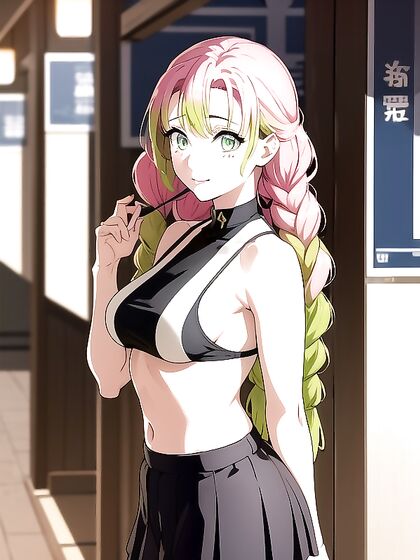 Teen 18+ in Yoga Pants Exploring Sensual Pleasure in SFW Hentai Adventure