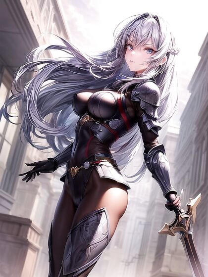 Ultra-Detailed Anime Teen 18+ in Armor Exploring Explicit hentai Fantasies