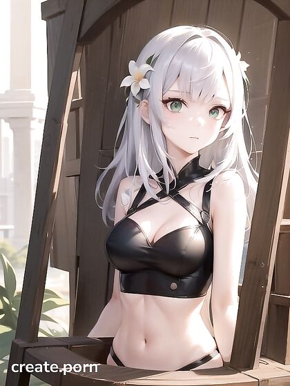 Noelle from Genshin Impact Shows Off in a Sexy Crop Top Hentai Scene