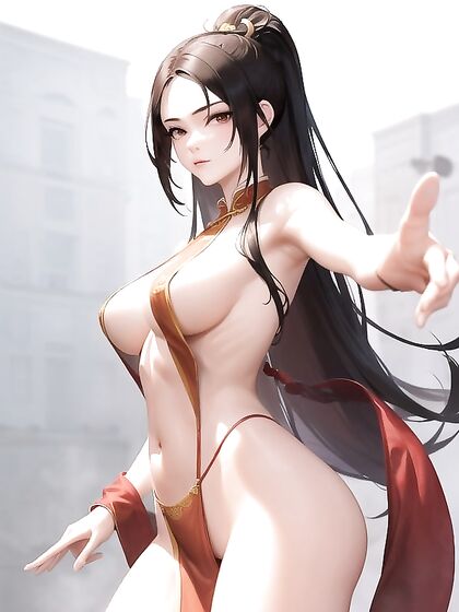 18-Year-Old Topless Beauty in Traditional Chinese Dress for Steamy Hentai Pleasure