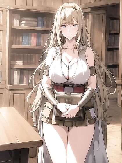 Ymir Fritz from Attack on Titan Wearing Armor Gloves in Thick Hentai Action