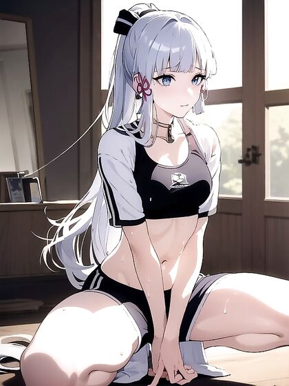 Detailed Crawl in Sports Bra for Intense Hentai Pleasure Sessions