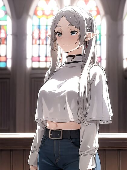 Church Scene with Standing Action in SFW Hentai AIPorn