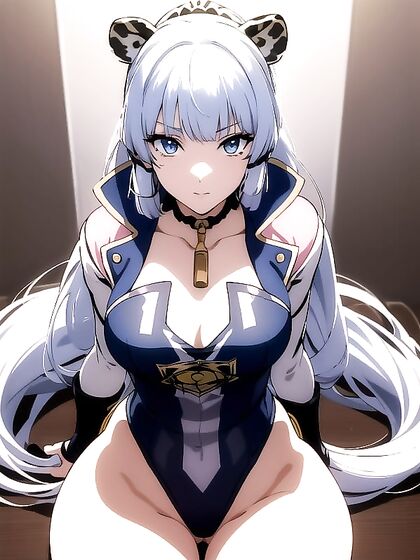18-Year-Old in Leotard Gazes at You for Seductive Hentai Pleasure