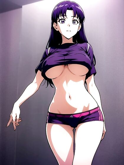 Misato from Evangelion Gets Wild in Supportive-Ass Hentai Action