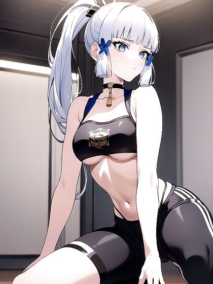 Teen 18+ Girl 18+ Stares Intently at You in Seductive Hentai Action