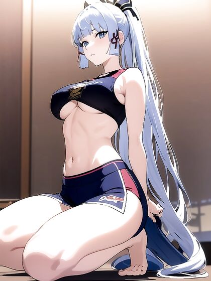 18-Year-Old Gazes at You in Sexy Sport Bra for Intense Hentai Pleasure