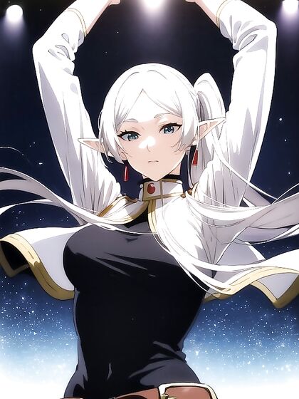 Frieren from Beyond Journey's End in Explicit Detail for Sensual Hentai Pleasure