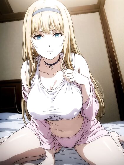Sexy Oversized T-Shirt and Pyjama Outfits in Seductive Underboob hentai Scenes