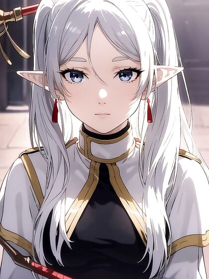 Frieren from Beyond Journey's End in Detailed Leotard Hentai Scenes