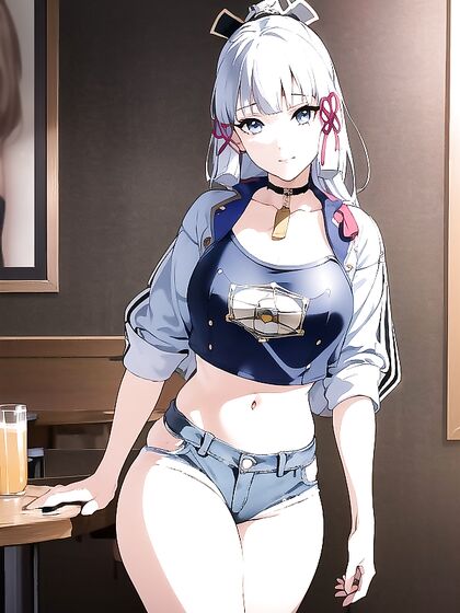 Sensual Crop Top and Skinny Jeans Action in Steamy Hentai Solo Performance
