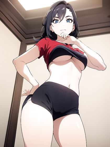 Detailed Underboob and Pyjama Action in Screen-Captured Hentai AI Porn
