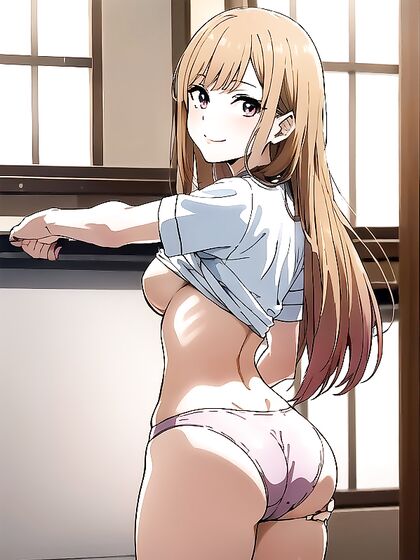 Kitagawa Marin Stares Intensely at You in Sono Bisuku Dōru Wa Koi O Suru Hentai Scene