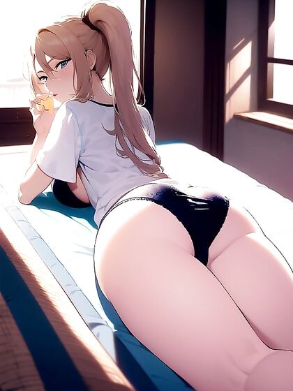 Laid-Out Teen 18+ in Sporty Shorts Gets Pounded from Behind in Hot Hentai Action