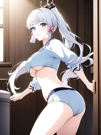 Detailed Underboob Action: Leaning Forward for Intense Hentai Pleasure