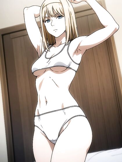 18-Year-Old Arms Up in Sexy Crop Top for Steamy Hentai Action