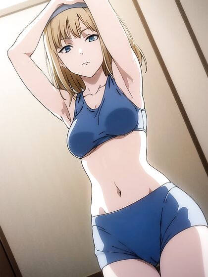 Dance in a Crop Top Showing Off Underboob in Seductive Hentai Action