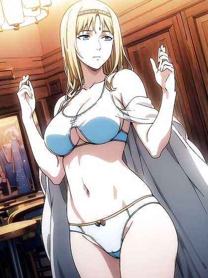 Ymir from Attack on Titan Seduces inFishnets for Intense Solo Hentai Pleasure
