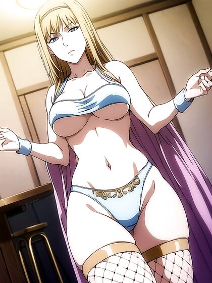 Wearing Rainbow Panties and Nylon Gloves for Steamy Bar Hentai Action