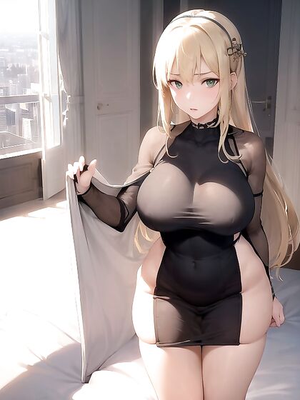 Blonde Beauty N Enjoying Long-Length Pleasure in Hentai Fantasy