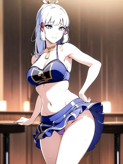 Pubic Hair Upskirts at the Bar in Steamy Hentai Scenes