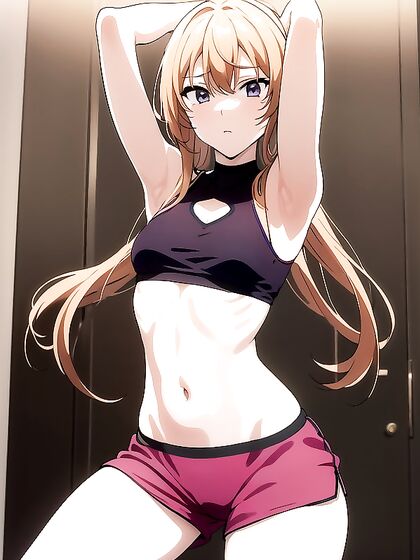 Bathroom Underboob Action in Sexy Pyjamas for steamy Hentai Fun