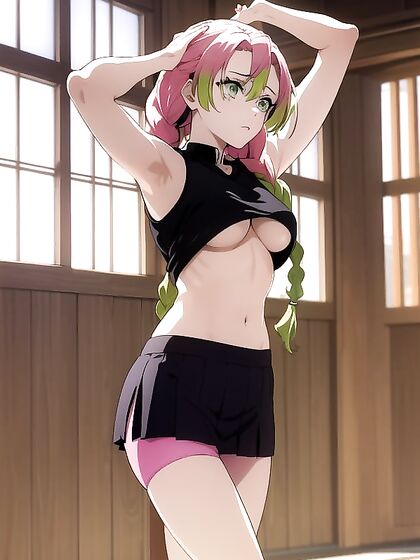Yoga and Pyjama Fun with Rainbow Panties in Seductive Hentai Action