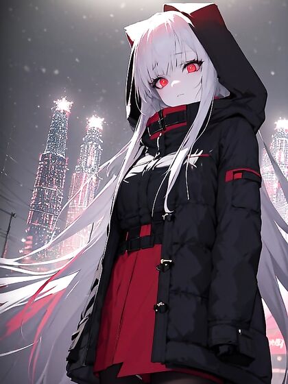 Snowflakes Fall Around Tokyo Ghoul’s beauty in Sensual Snowy hentai Scene