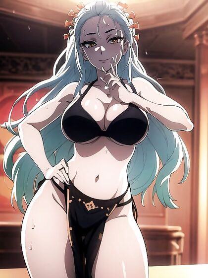 Dancing with Desire: Daki's Seductive Moves in Demon Form Hentai'action