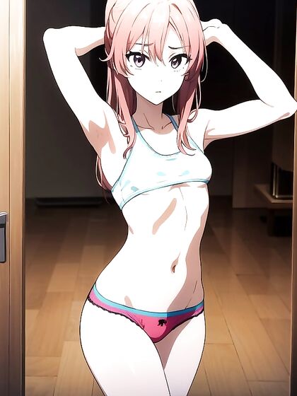 Arms Raised in Seductive Pyjamas: A Solo Hentai Fantasy