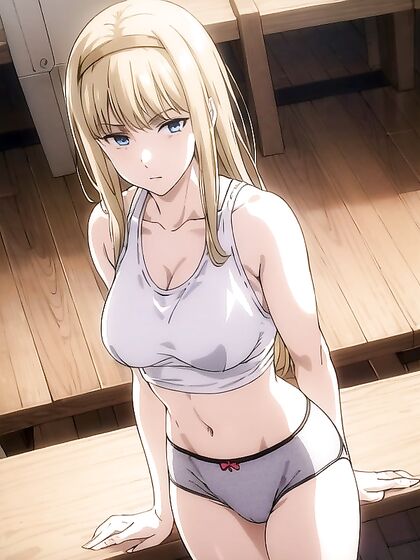 Sporty Outfit Turns Hot in Oversized T-Shirt and Shorts Hentai Action