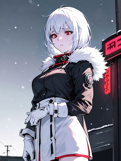 Chilling Seduction: Snowy Night With A Mysterious Ghoul-Hot Ai Hentai Scene