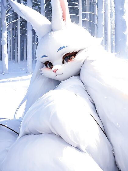 White-Furred Furry in Lab Coat for Steamy Hentai Action