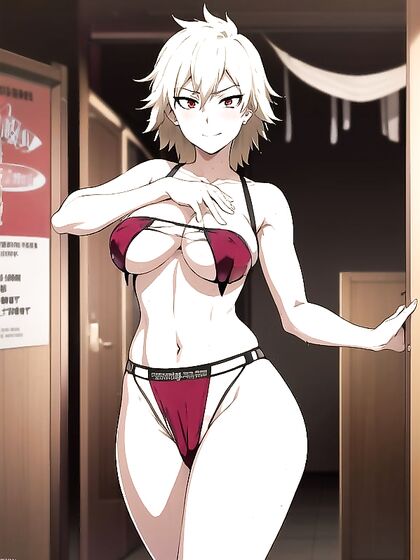Bra Soaked in Wet Clothes for Steamy Solo Hentai AI Image