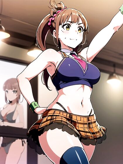 Belly Dancer in Mesh Outfit Performs erotic Dance in Detailed Hentai Scenes