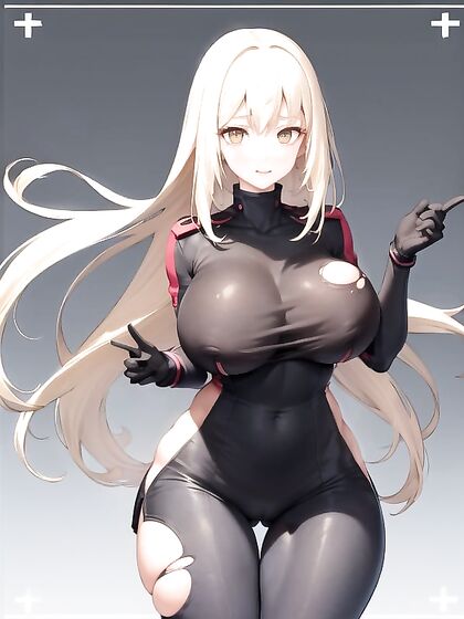 Gorgeous Massive-Ass Beauty Stares at You with Expanding Breasts in hentai Action