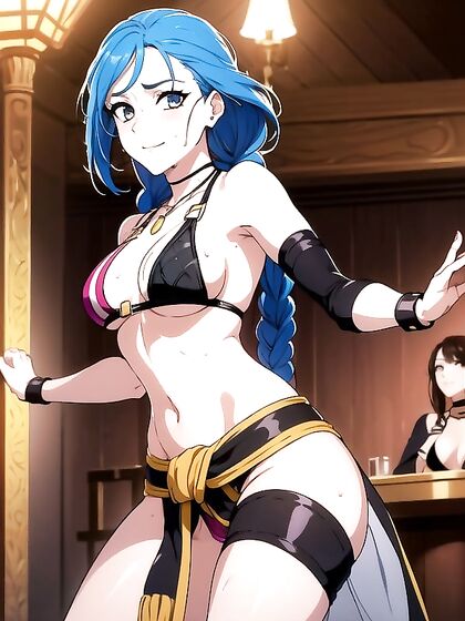Detailed Screencap: Belly Dancer's Seductive Bra in Erotic Hentai Action