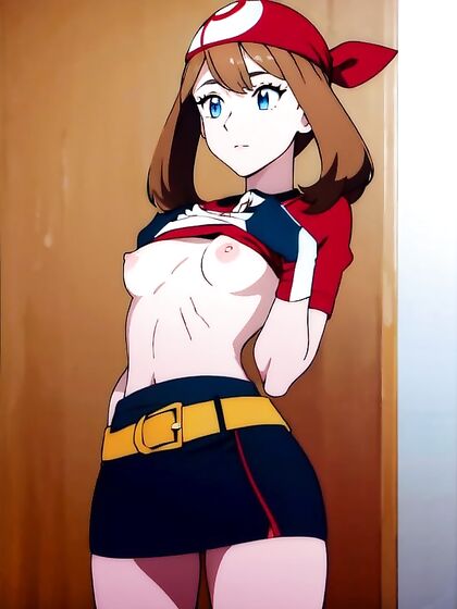 Detailed May from Pokémon in Small Breasted Hentai Pleasure