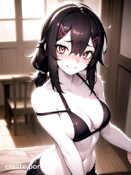 Fit 18-Year-Old in Off-Shoulder Top for Steamy Hentai Action