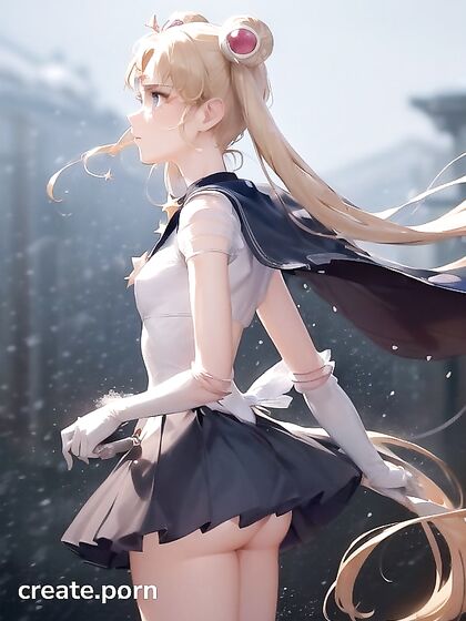 Skinny Blonde Gets Ravaged in the Snow for steamy Hentai Action