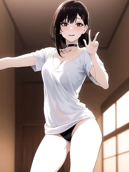 Kobeni Higashiyama Wears Seductive Choker in Steamy Hentai Scenes
