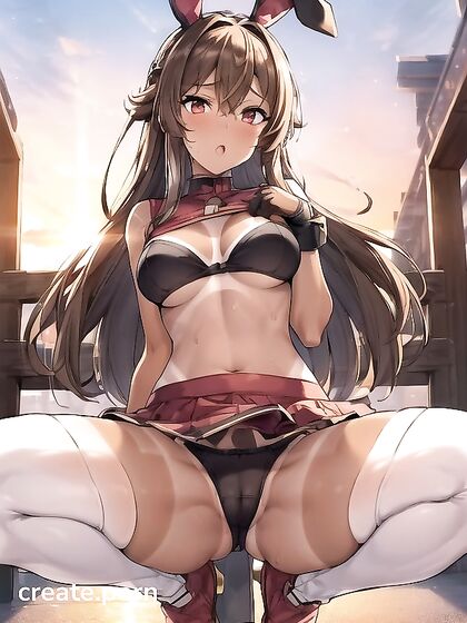 Embarrassed by Thick Lines at Sunset: A Steamy Hentai Adventure