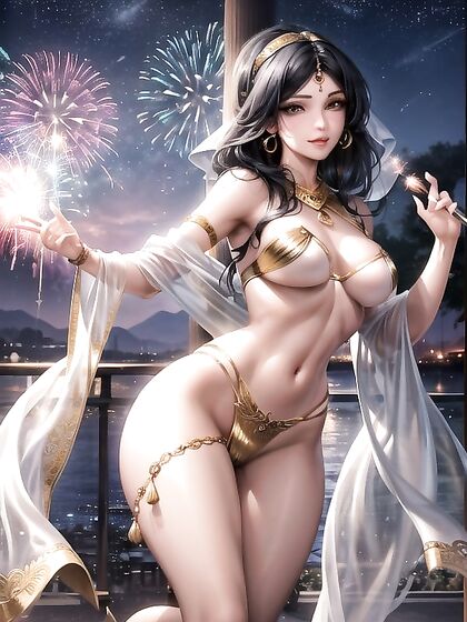 Fit Belly Dancer Performs in High-Quality HentaiErotic Adventures