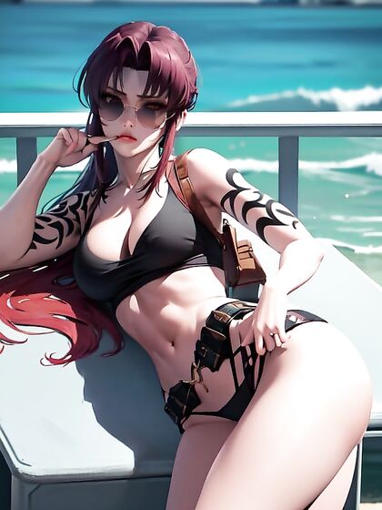 Sizzling Bikini Waists Shots in Erotic Hentai Action