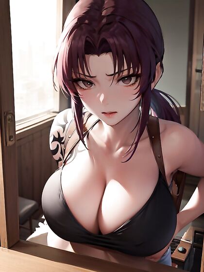 Horny Cleavage Queen Dominates in Seductive Hentai Action