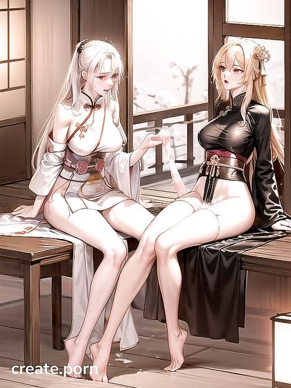 Intense Red-Eyed Ecstasy: Black and White Manga Hentai Cumshots